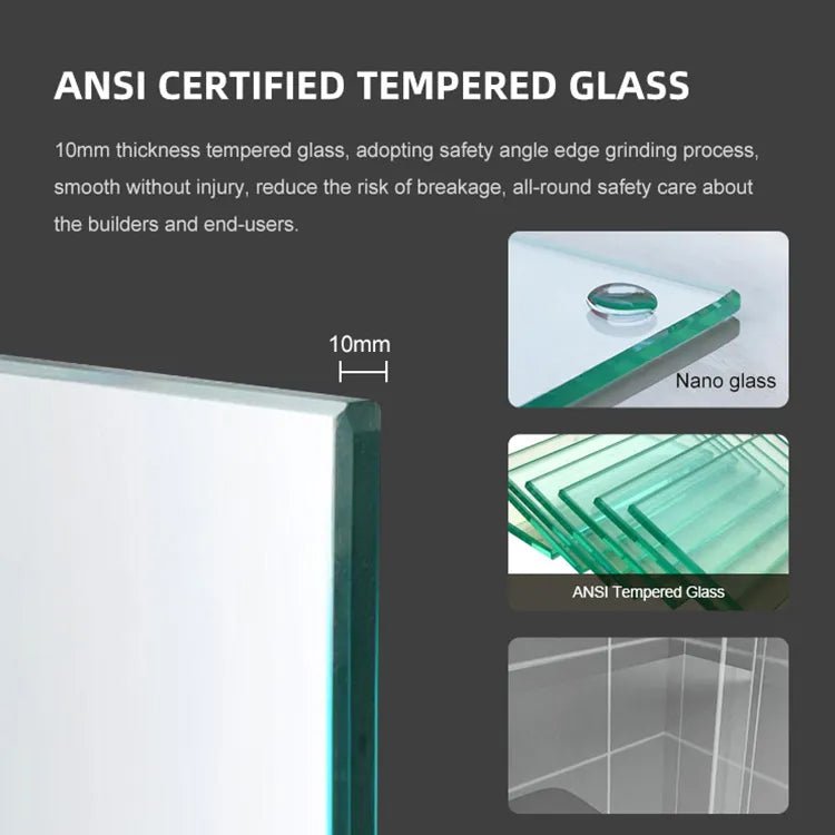 48"x79" Frameless Sliding Shower Enclosure - ibathshowers