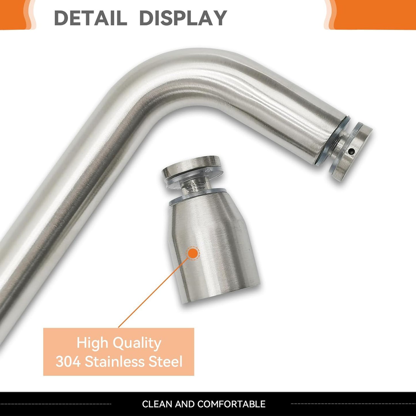 iBath Sliding Tub Door, 56–60" W, Brushed Nickel – Berlin