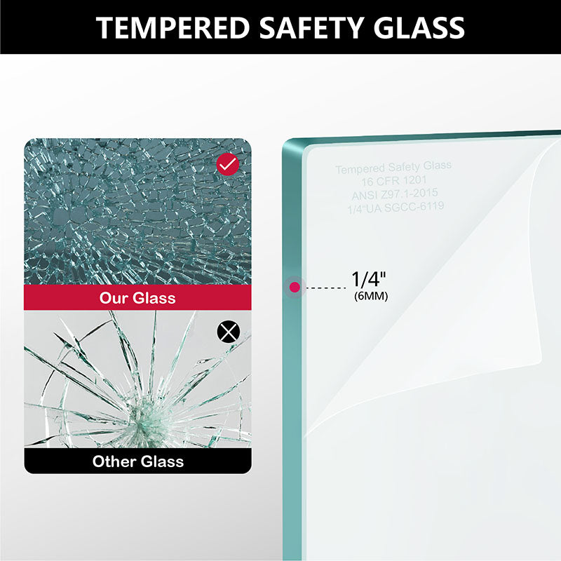 iBath 55" - 59'' W x 60'' H Double Sliding Semi-Frameless Tub Door, Matte Black