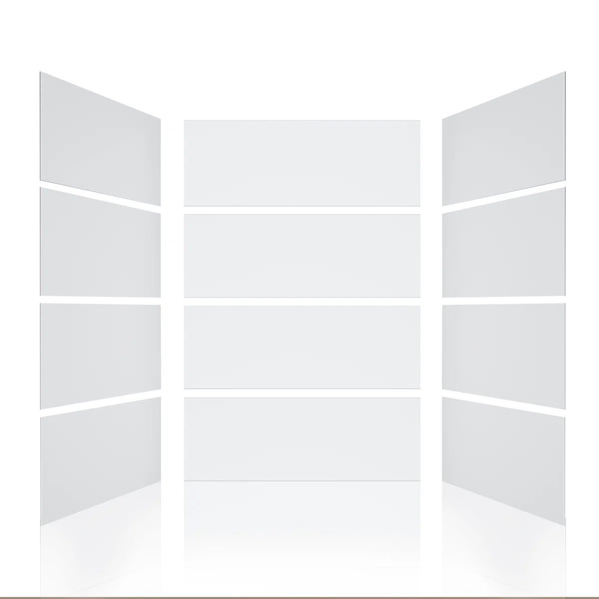 Full-height 8 ft acrylic shower wall panels – easy to install, cut to fit any shower space