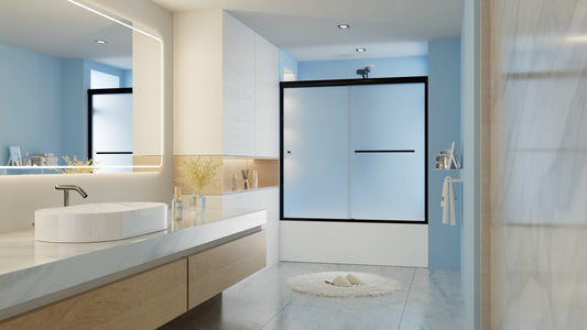 How to Choose the Right Matte Black Sliding Bathtub Door for Your Bathroom