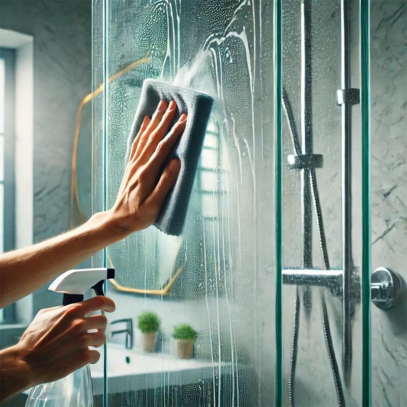 How to Keep Your Shower Door Sparkling Clean - ibathshowers