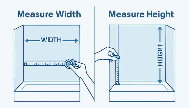 What Size Shower Door Do I Need? A Quick Measurement Guide – ibathshowers