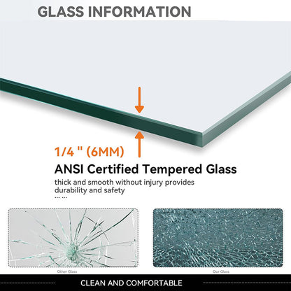 iBath Semi-Frameless Double Sliding Shower Door, 50"–54" W x 72" H,Matte Black