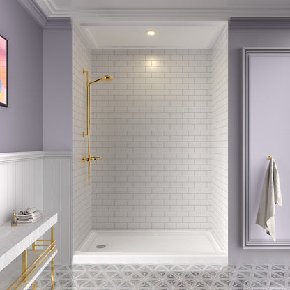 Smc Shower Floor Base Bathroom Rectangle White Shower Tray