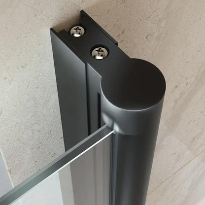 33"x55" Frameless Aluminum Pivot Shower Bathtub Door - ibathshowers