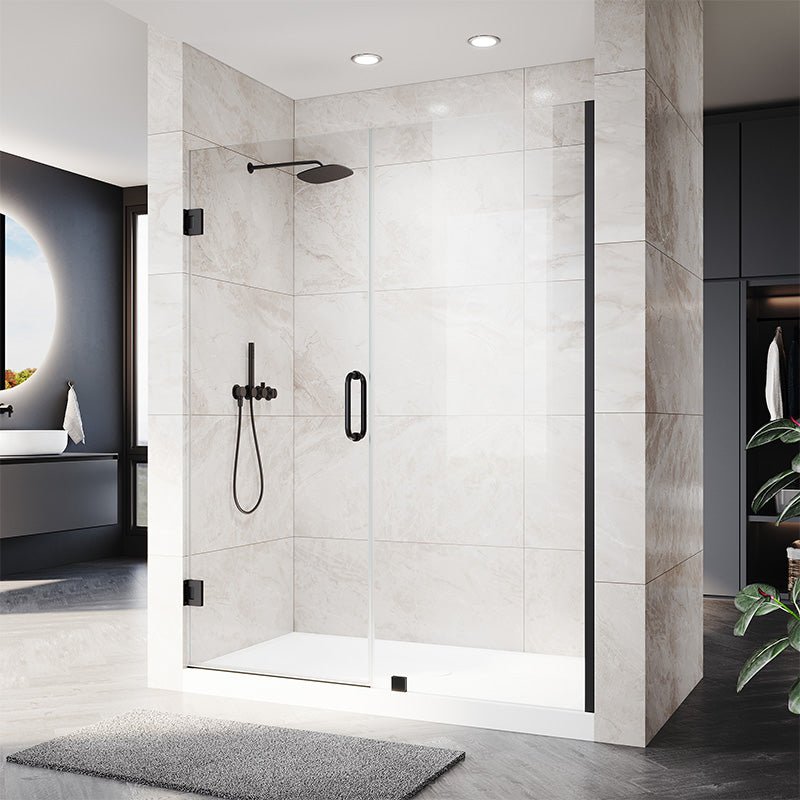 36" - 66" × 72" Frameless Wall Hinge Shower Door - ibathshowers-01