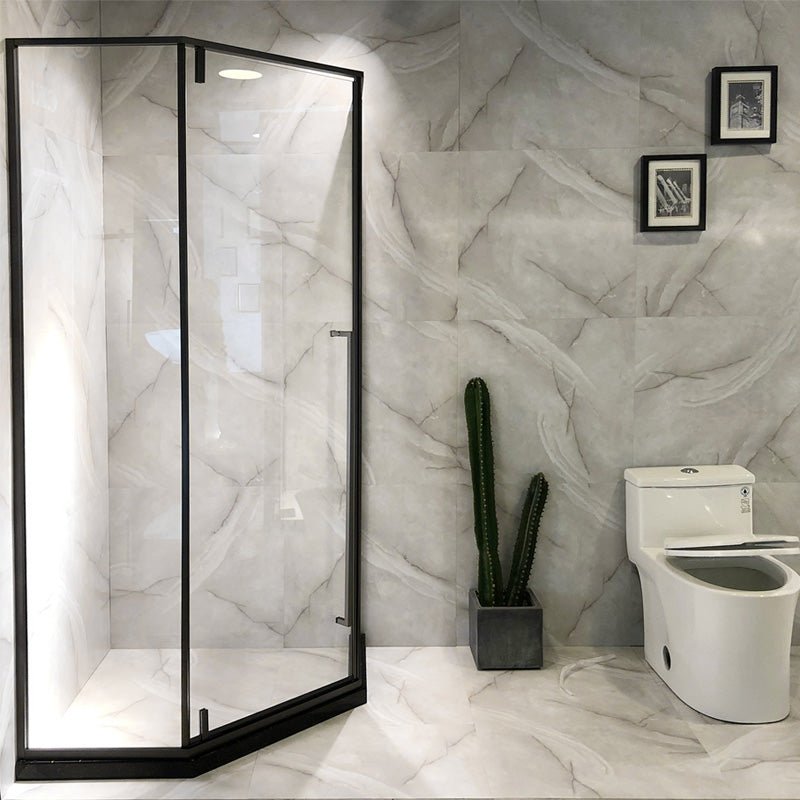38" x 38" x 72" Aluminum Frame Shower Enclosure with Clear Glass - ibathshowers