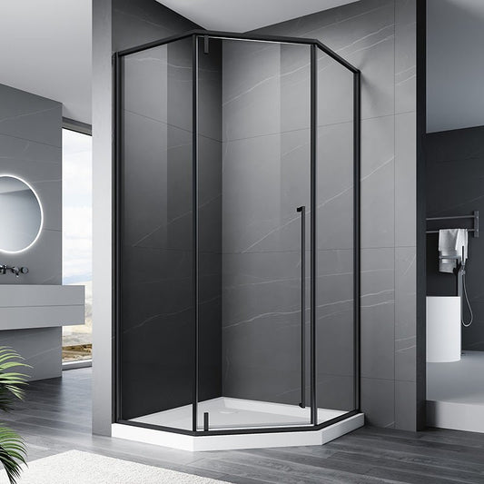 38" x 38" x 72" Aluminum Frame Shower Enclosure with Clear Glass - ibath shower door