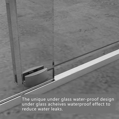 48"x79" Frameless Sliding Shower Enclosure - ibathshowers