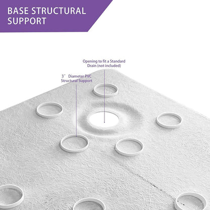 38 in. L x 38 in. W Corner Drain Shower Base, Neo Angle Shower Pan with Slip Resistant Textured Surface, Black