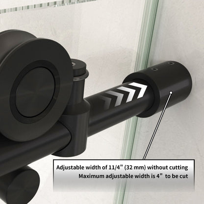 59"*60" Single Sliding Frameless Bathub Door - ibath shower door