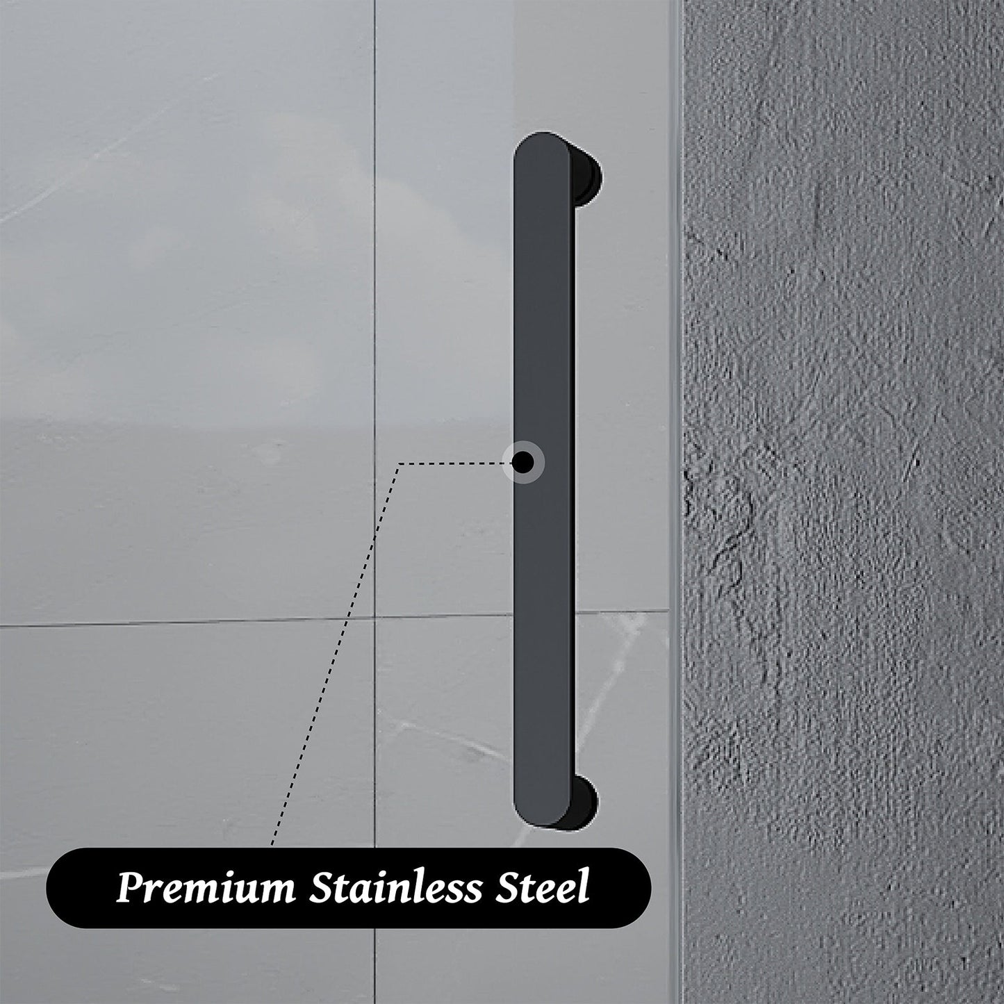 59"*75" Frameless Sliding Shower Door - ibath shower door