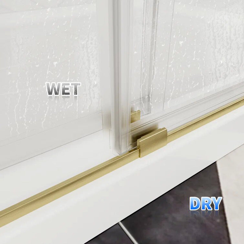 iBath Double Sliding Frameless Shower Door, 50–54