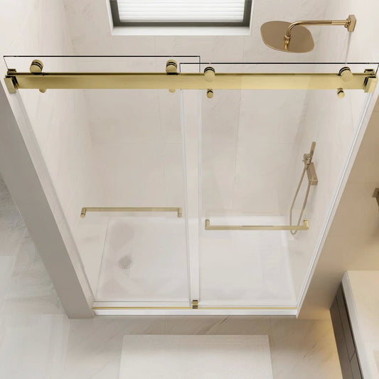 60" W x 72" H Sliding Shower Door | 4" Adjustable, Reversible Installation KDS-6072-BG-W