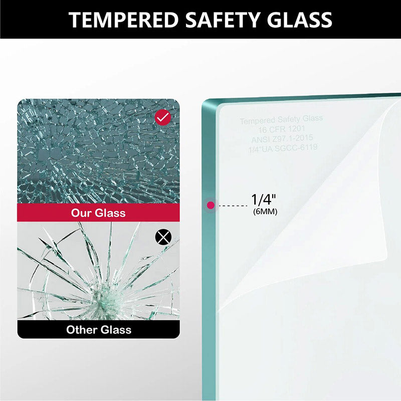 iBath Semi-Frameless Double Sliding Shower Door, 56–60" W x 72" H, Clear Glass, Brushed Nickel, Model TMDS-5972-BN