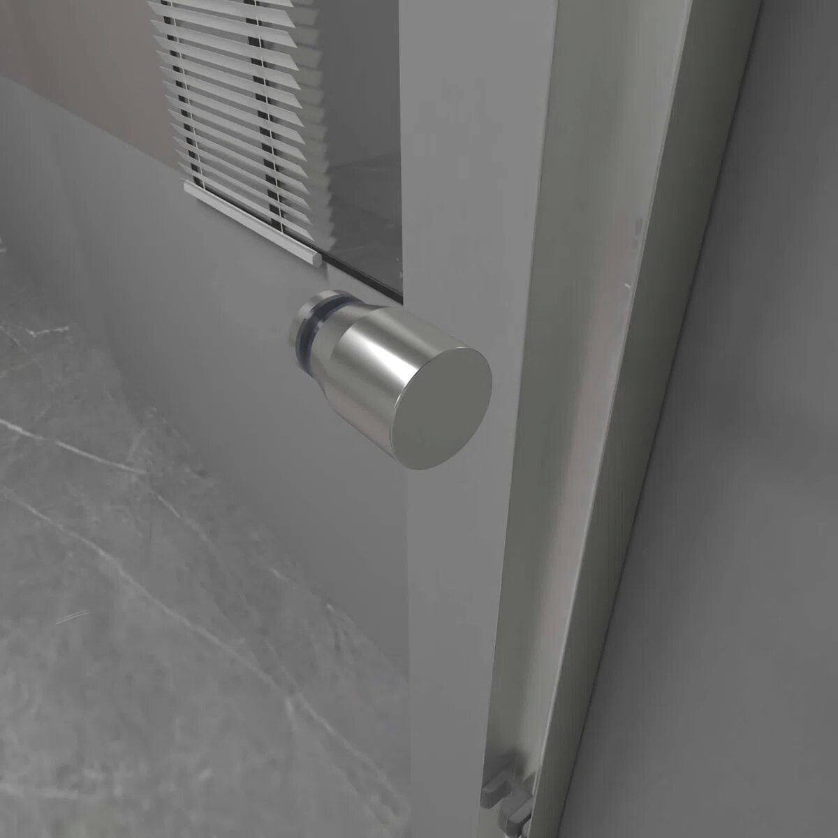iBath Semi-Frameless Bathtub Door 56–60" W x 56" H, Chrome, BE-5956-CH