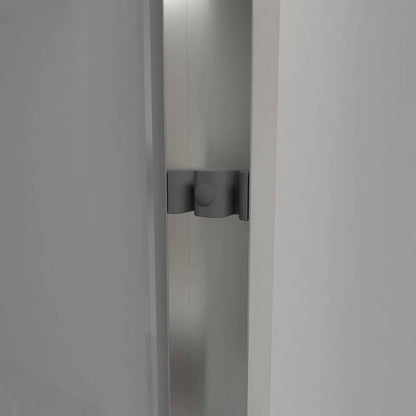 iBath Semi-Frameless Bathtub Door 56–60" W x 56" H, Chrome, BE-5956-CH