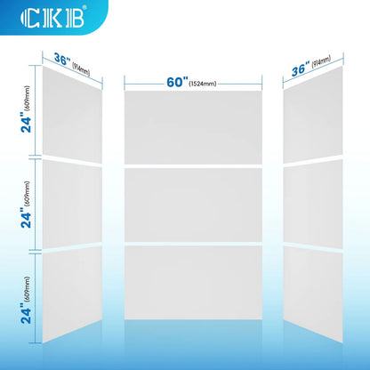 iBath 36" x 72" 9-Piece Acrylic Shower Wall Panels