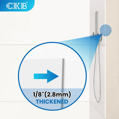 iBath 36" x 72" 9-Piece Acrylic Shower Wall Panels