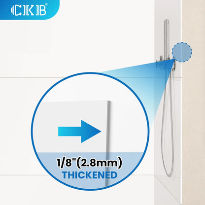 Full-height 8 ft acrylic shower wall panels – easy to install, cut to fit any shower space